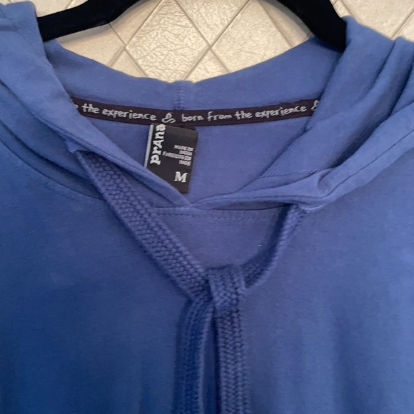 Prana Mens Hoodie with pockets blue M - Picture 2 of 3